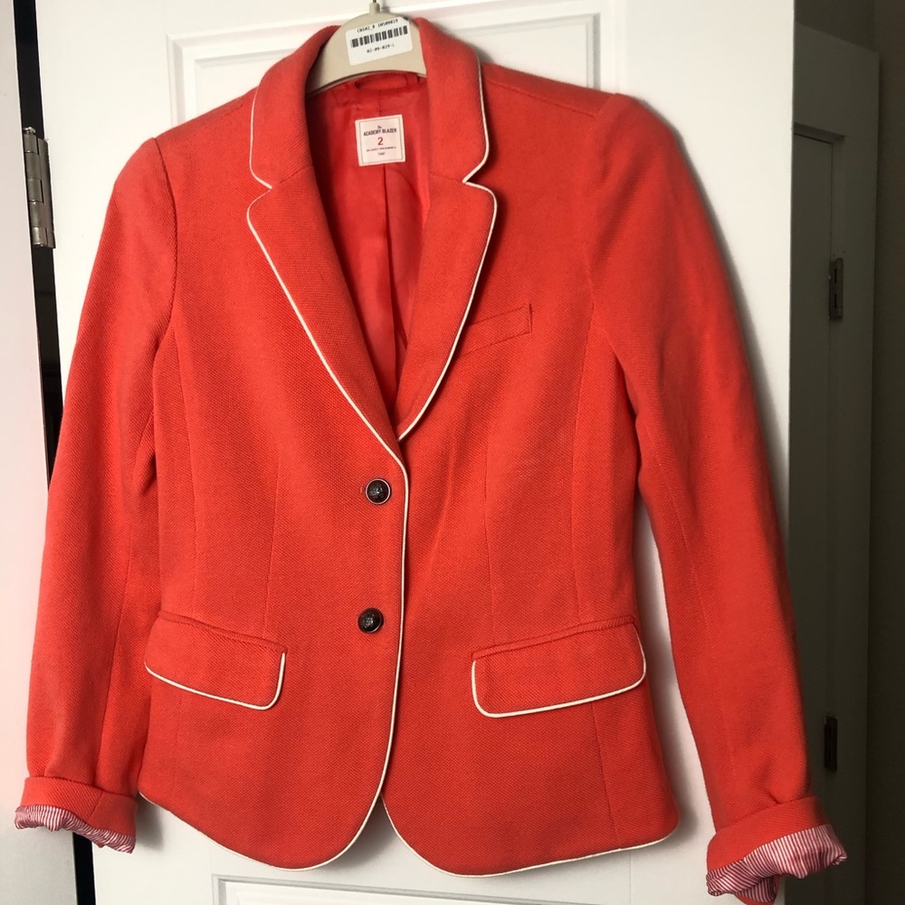 Gap Coral Knit Academy Blazer